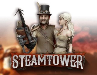 Slots logo of Steam Tower Slot from NetEnt at Pelikaani Casino