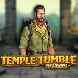 Temple Tumble Megaways logo by Relax Gaming at Pelikaani CasinoTemple Tumble Megaways